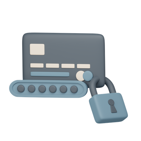 Credit Card Security  3D Icon