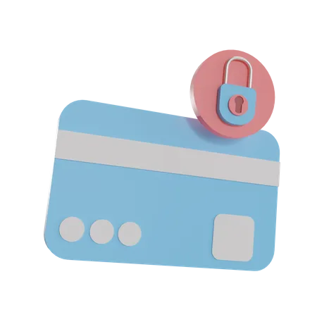 Credit Card Security  3D Illustration