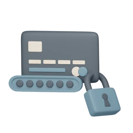 Security Credit Card 3D Icon