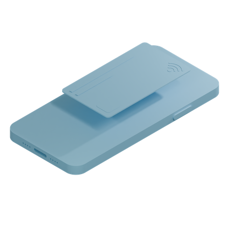Credit Card SkyBlue Full  3D Icon