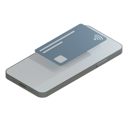 Credit Card SlateGray  3D Icon