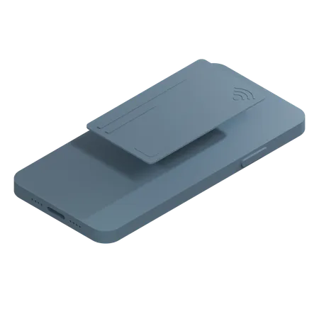 Credit Card SlateGray Full  3D Icon