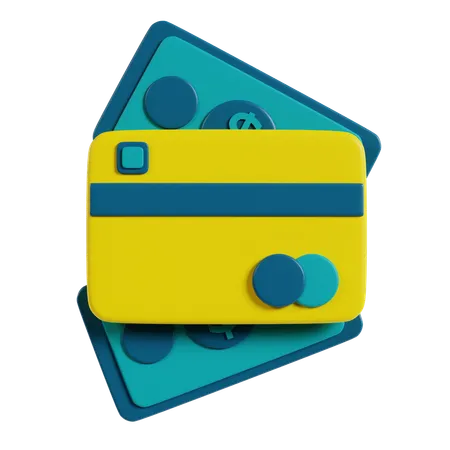 Credit Card Stack  3D Icon
