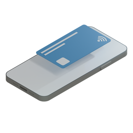 Credit Card SteelBlue  3D Icon