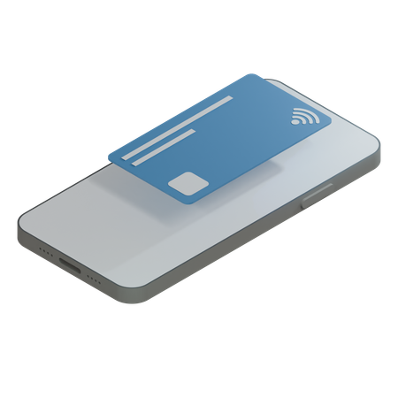 Credit Card SteelBlue  3D Icon