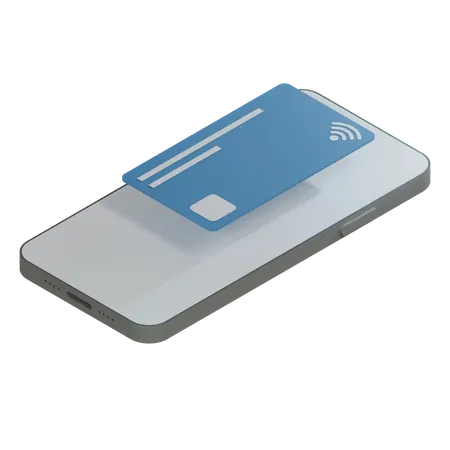 Credit Card SteelBlue  3D Icon