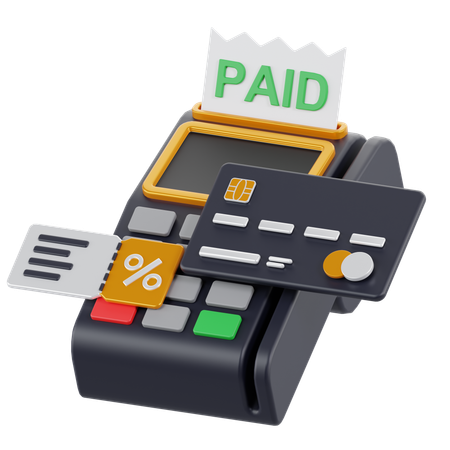 Credit Card Transaction  3D Icon