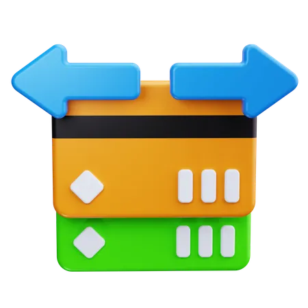 クレジットカード振替  3D Icon