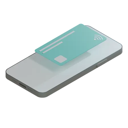 Credit Card Turquoise  3D Icon