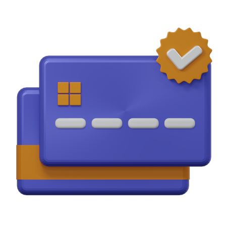 Credit Card Verification  3D Icon