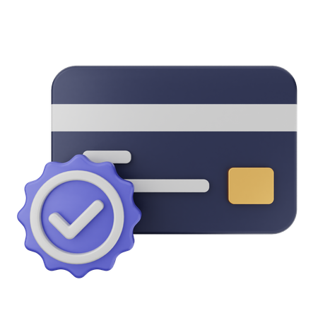 Credit Card Verification  3D Icon