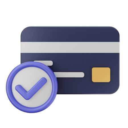 Credit Card Verification  3D Icon