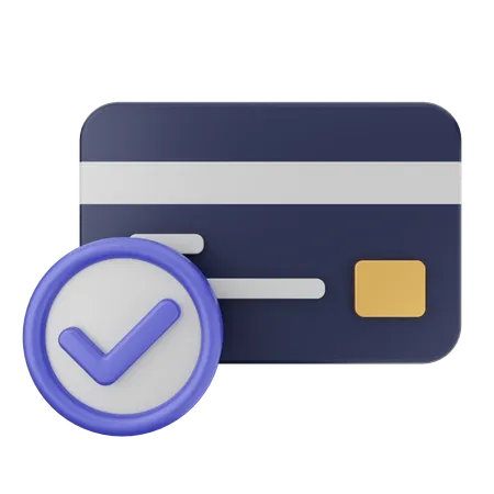 Credit Card Verification  3D Icon