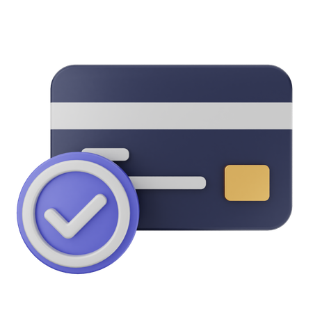 Credit Card Verification  3D Icon