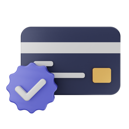 Credit Card Verification  3D Icon