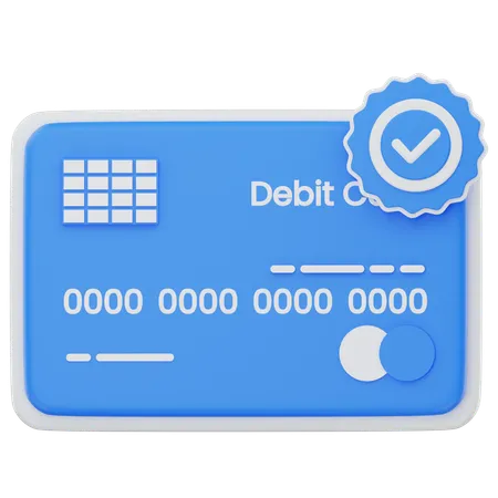 Credit Card Verified  3D Icon