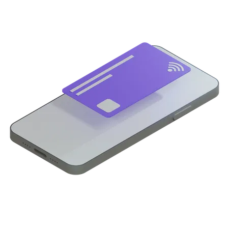 Credit Card Violet  3D Icon
