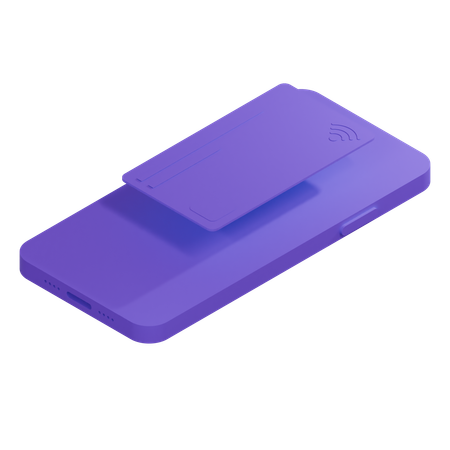 Credit Card Violet Full  3D Icon