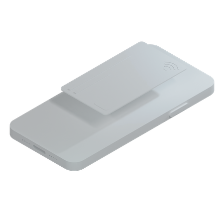Credit Card White Full  3D Icon