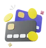 Credit Card With Coins