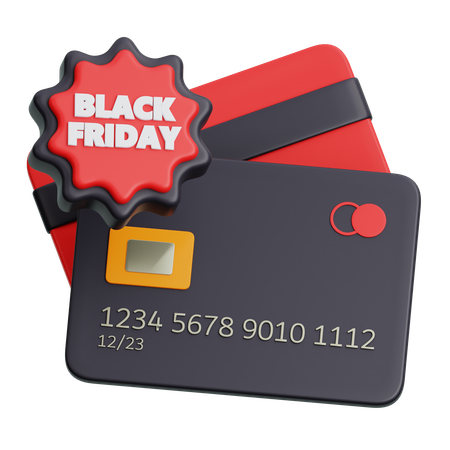 Credit Card With Flash Sale  3D Icon