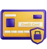 Credit Card With Padlock