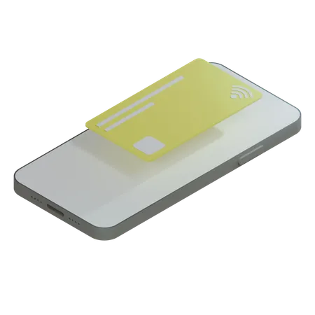 Credit Card Yellow  3D Icon