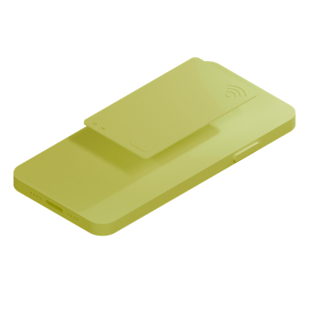 Credit Card Yellow Full  3D Icon
