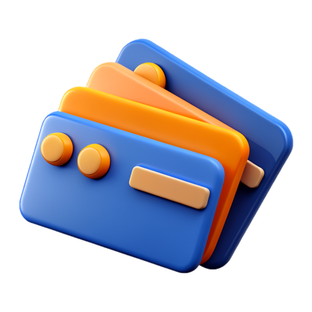 Credit cards  3D Icon