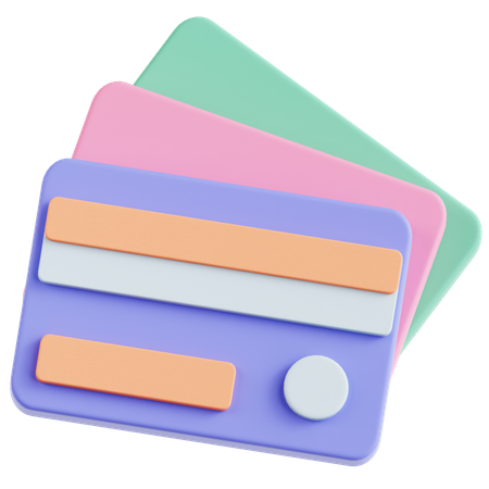 Credit Cards  3D Icon