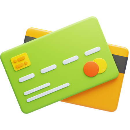 Credit cards  3D Icon