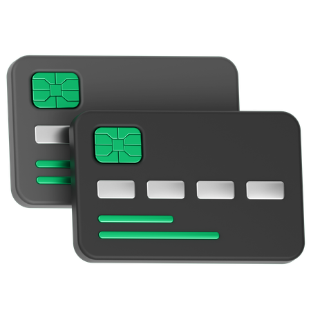 Credit Cards  3D Icon