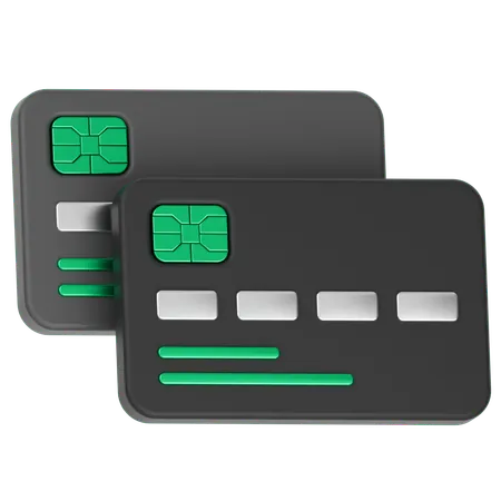 Credit Cards  3D Icon