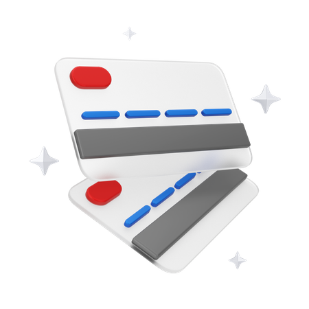 Credit Cards  3D Illustration