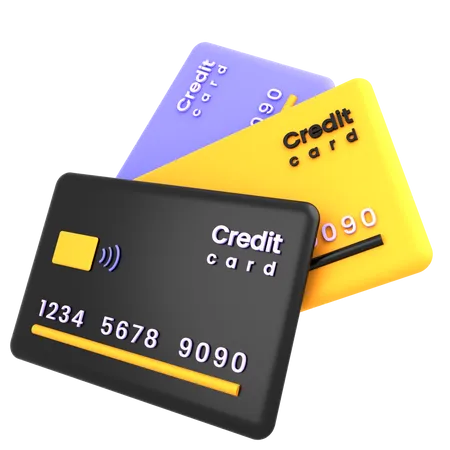 Credit Cards  3D Illustration