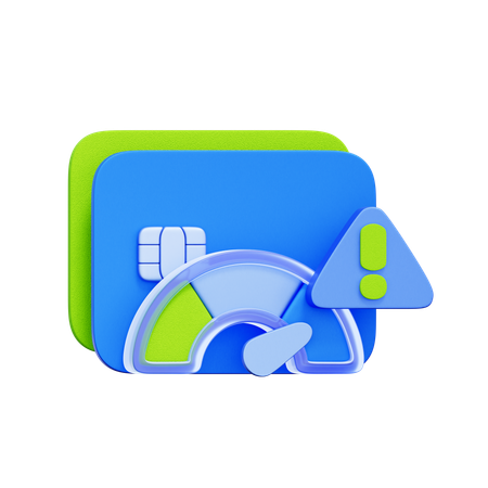 Credit Limit Warning  3D Icon