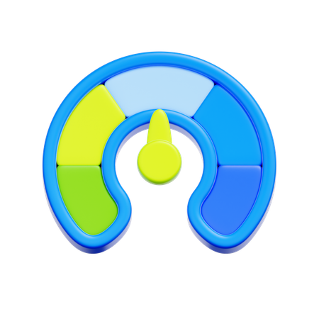 Credit Score Indicator  3D Icon