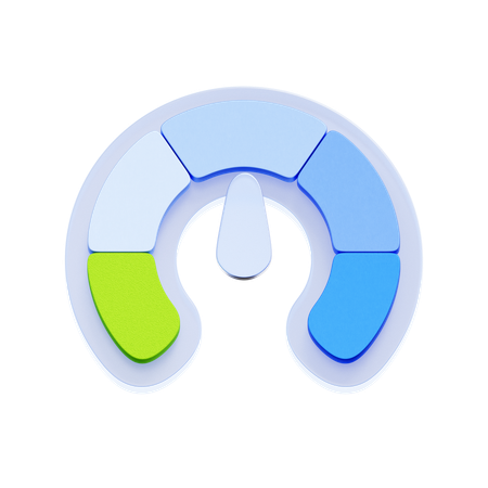 Credit Score Indicator  3D Icon