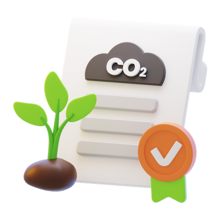 Crédito de Carbono  3D Icon