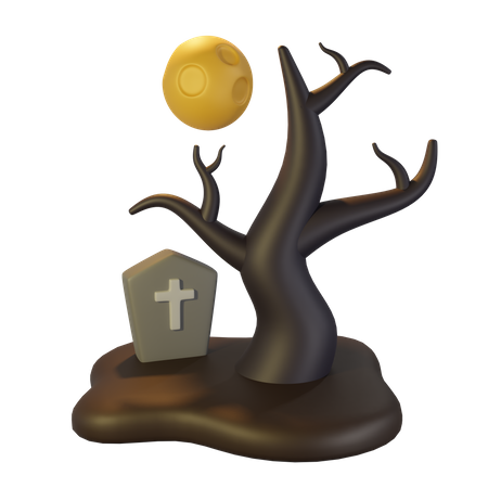 Creepy Tree  3D Icon