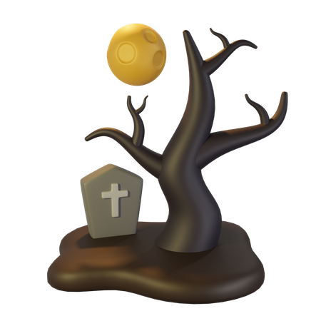 Creepy Tree  3D Icon