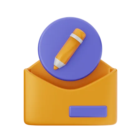 Créer un courrier  3D Icon