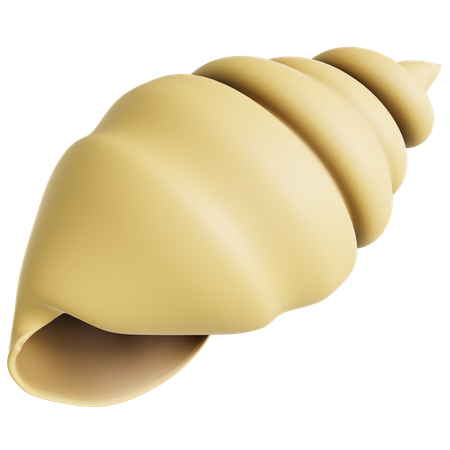 Concha crema  3D Icon