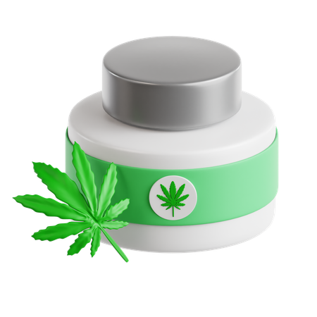Crema de cannabis  3D Icon