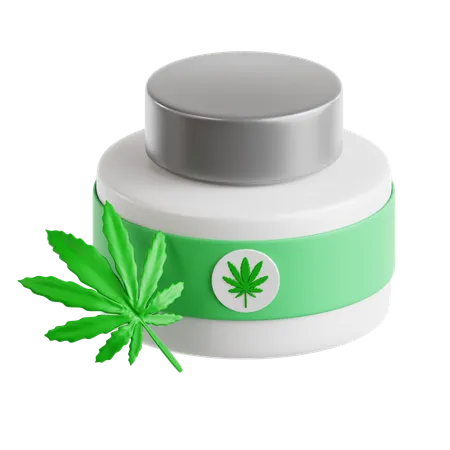 Crema de cannabis  3D Icon