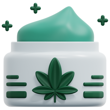 Crema de cbd  3D Icon
