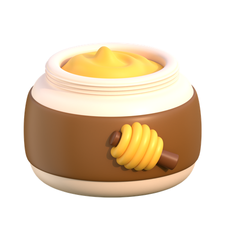 Crema de miel  3D Icon