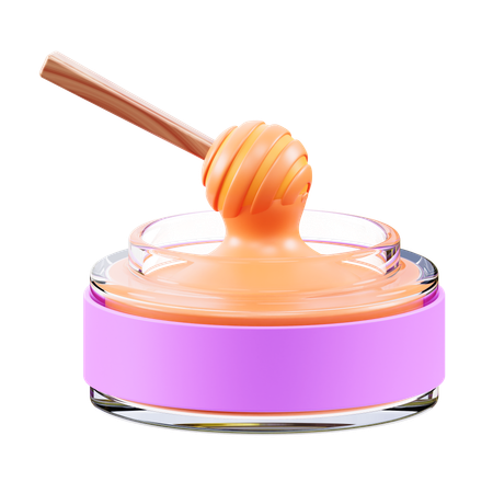 Crema de miel  3D Icon