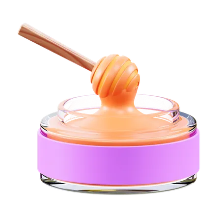 Crema de miel  3D Icon