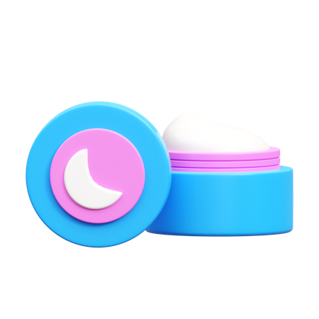 Crema de noche  3D Icon